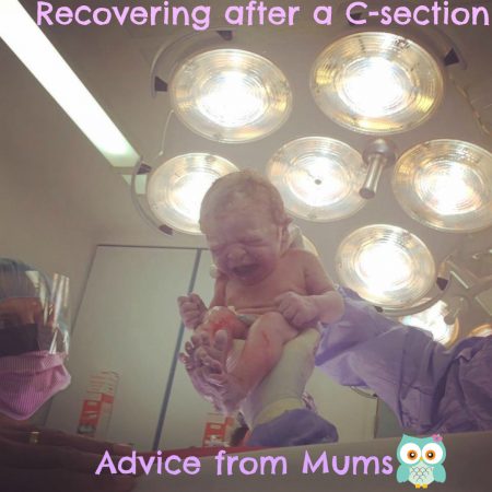 Recovering from a c section
